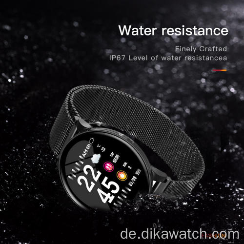 W8 Sport Smart Watch Armband Rund Bluetooths Wasserdicht